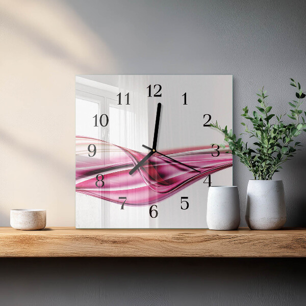 Reloj de vidrio Líneas abstractas