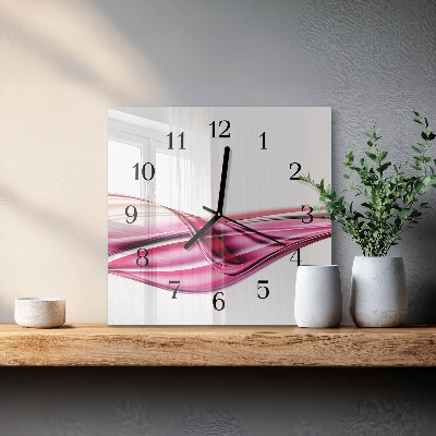 Reloj de vidrio Líneas abstractas