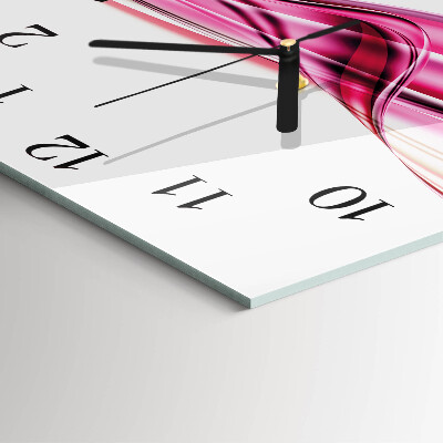 Reloj de vidrio Líneas abstractas