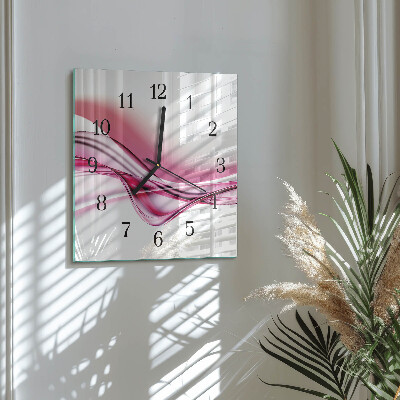 Reloj de vidrio Arte abstracto