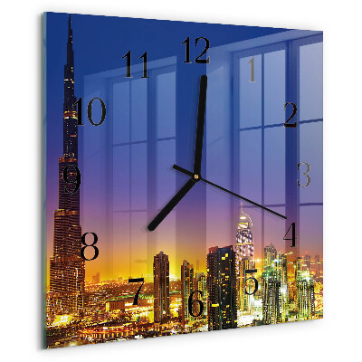 Reloj de vidrio Horizonte Dubái