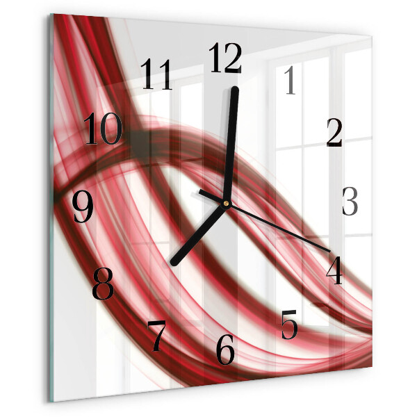 Reloj de vidrio Líneas abstractas