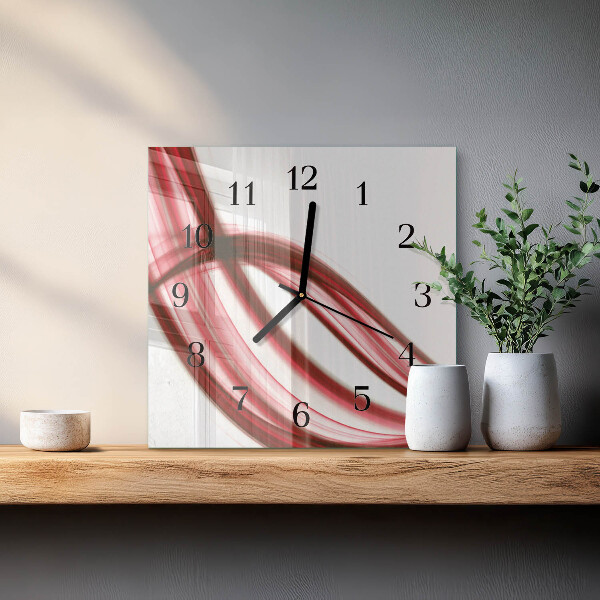 Reloj de vidrio Líneas abstractas