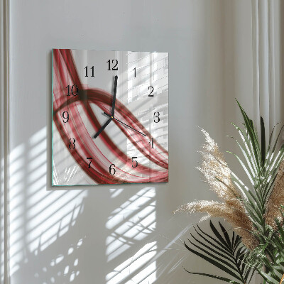 Reloj de vidrio Líneas abstractas