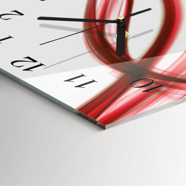 Reloj de vidrio Líneas abstractas