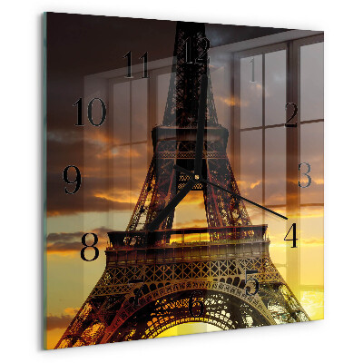 Reloj de vidrio Torre Eiffel de París