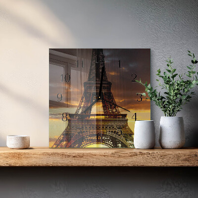 Reloj de vidrio Torre Eiffel de París