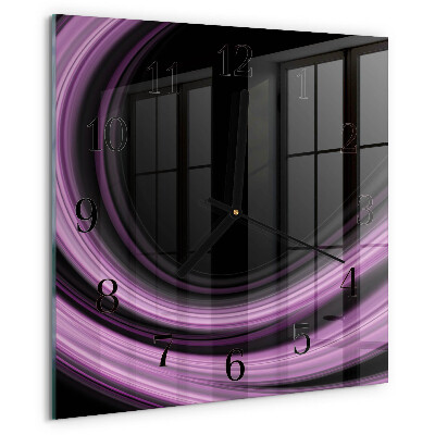 Reloj de vidrio Líneas abstractas