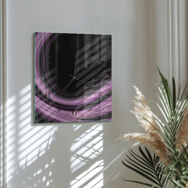 Reloj de vidrio Líneas abstractas