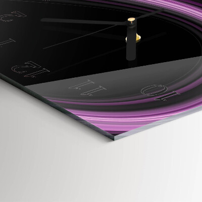 Reloj de vidrio Líneas abstractas