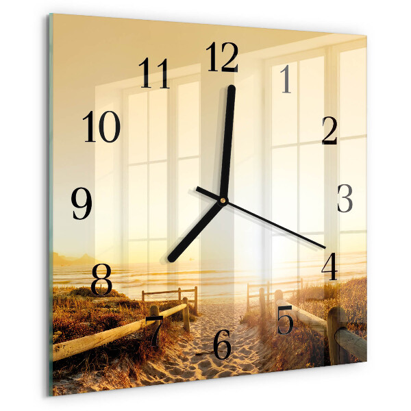 Reloj de vidrio Sendero de playa