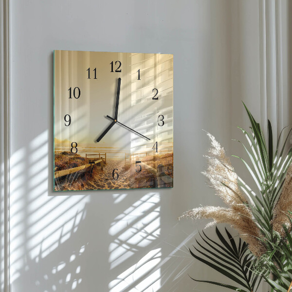 Reloj de vidrio Sendero de playa