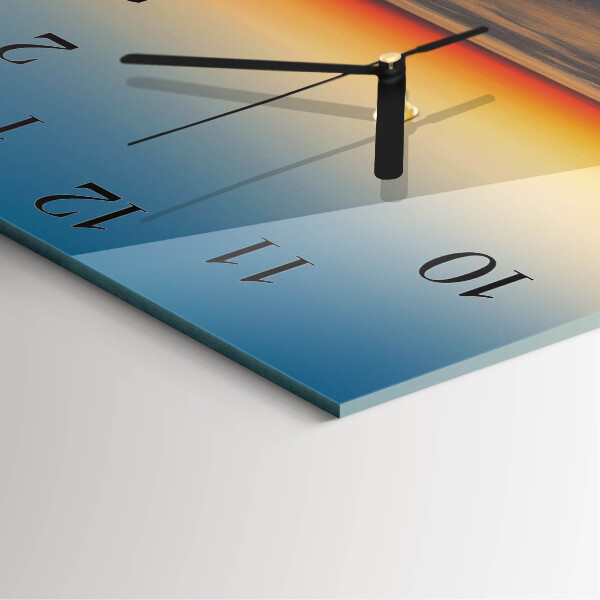 Reloj de vidrio Faro del mar