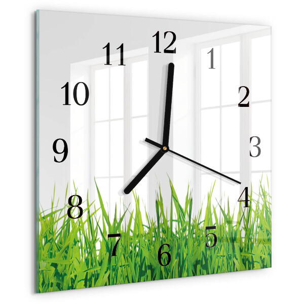 Reloj de vidrio Césped