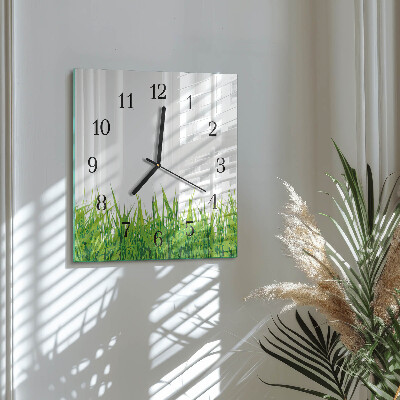 Reloj de vidrio Césped