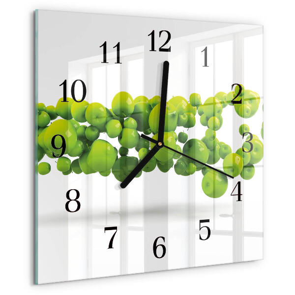 Reloj de vidrio Manzanas