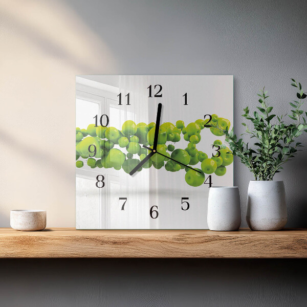 Reloj de vidrio Manzanas