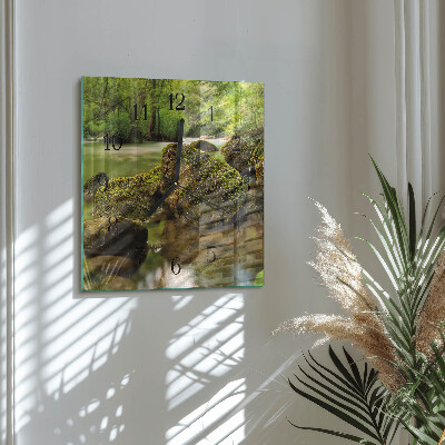 Reloj de vidrio Paisaje fluvial
