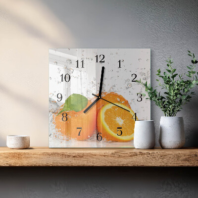 Reloj de vidrio Naranjas