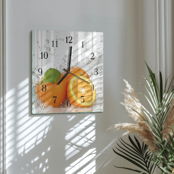 Reloj de vidrio Naranjas