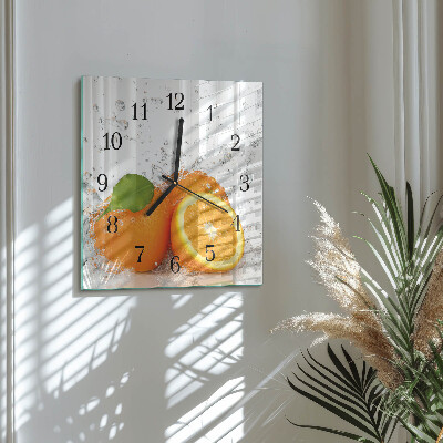 Reloj de vidrio Naranjas