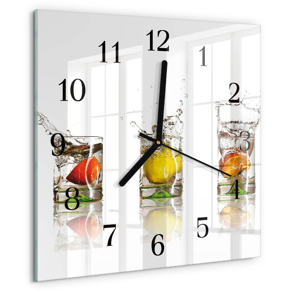 Reloj de vidrio Vasos de fruta