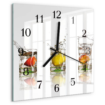 Reloj de vidrio Vasos de fruta