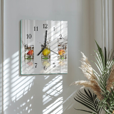 Reloj de vidrio Vasos de fruta