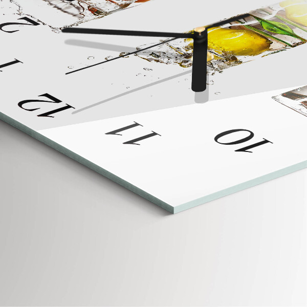 Reloj de vidrio Vasos de fruta