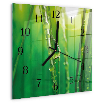 Reloj de vidrio Gotas de hierba