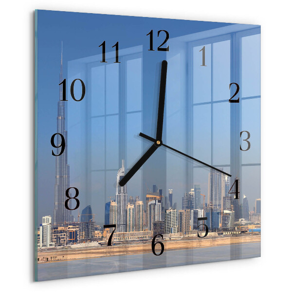 Reloj de vidrio Horizonte de Dubái
