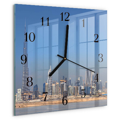 Reloj de vidrio Horizonte de Dubái