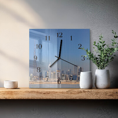 Reloj de vidrio Horizonte de Dubái