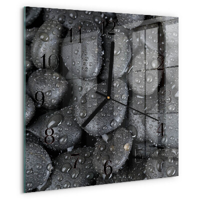 Reloj de vidrio Piedras Agua