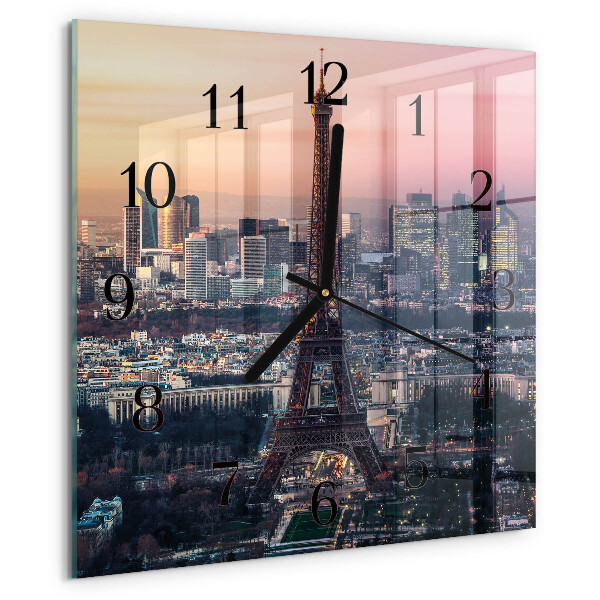 Reloj de vidrio Torre Eiffel de París