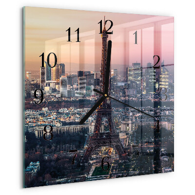 Reloj de vidrio Torre Eiffel de París