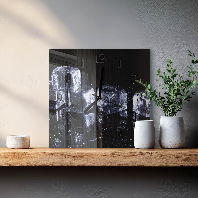 Reloj de vidrio Cubitos de hielo