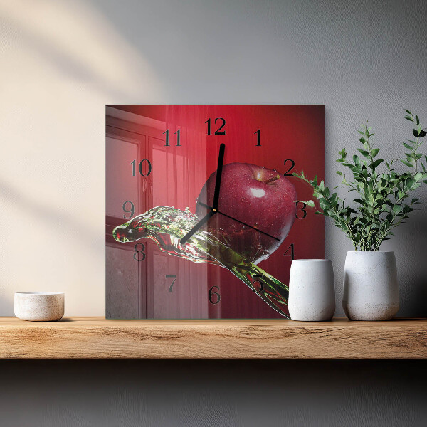 Reloj de vidrio Manzana