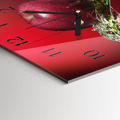 Reloj de vidrio Manzana