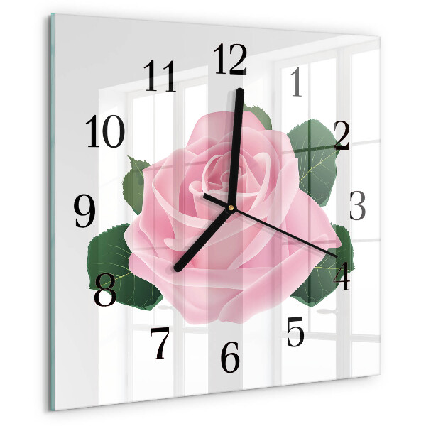 Reloj de vidrio Rosa