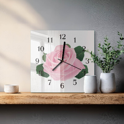 Reloj de vidrio Rosa