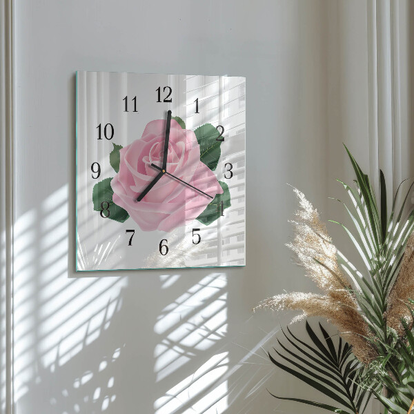 Reloj de vidrio Rosa