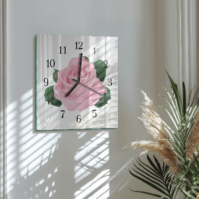 Reloj de vidrio Rosa