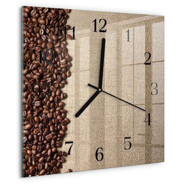 Reloj de vidrio Granos de café