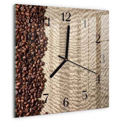 Reloj de vidrio Granos de café