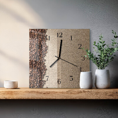 Reloj de vidrio Granos de café