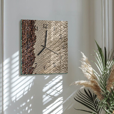 Reloj de vidrio Granos de café