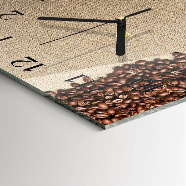 Reloj de vidrio Granos de café