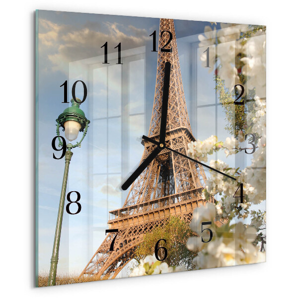 Reloj de vidrio Torre Eiffel de París