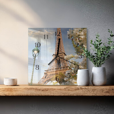Reloj de vidrio Torre Eiffel de París